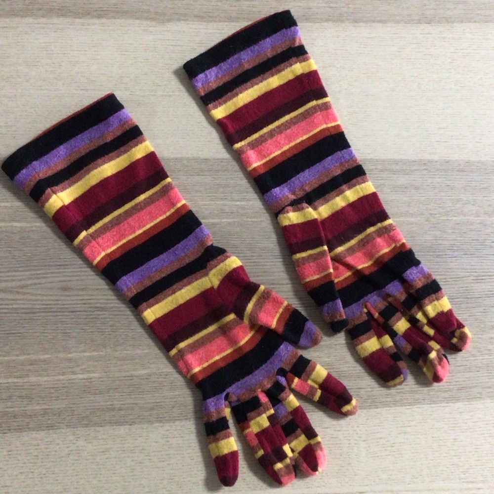 Striped Multicolor Gloves